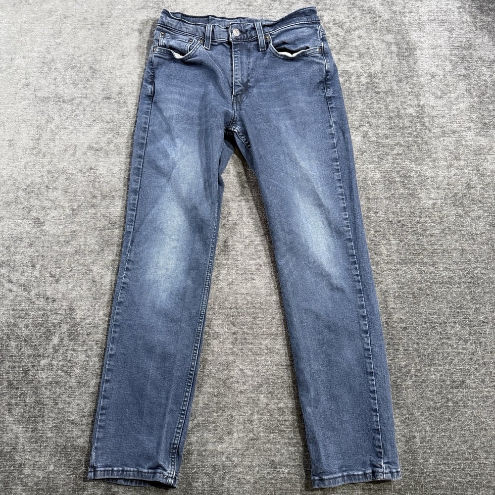 Levis 514 Jeans Men's Size 29x30 Blue Straight Leg Stretch Denim Zip Fly Classic